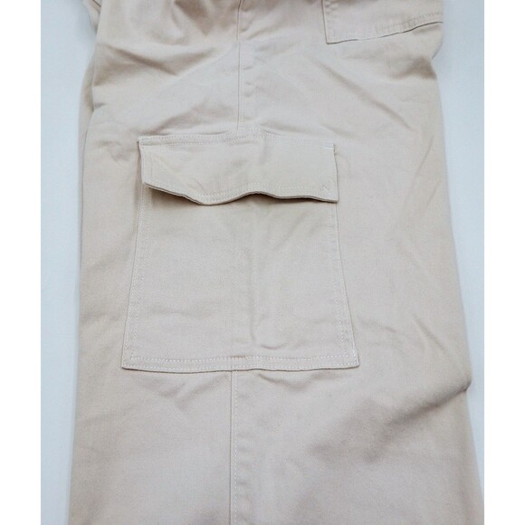 Hollister Ultra High-Rise Dad Cargo Pants White Size W32L 15L/14L Off-White - Picture 8 of 10